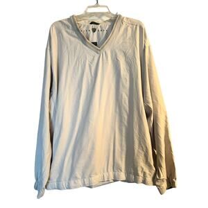 GUC Nike Men's Off White Golf Wind Jacket 100% Polyester Size XXL